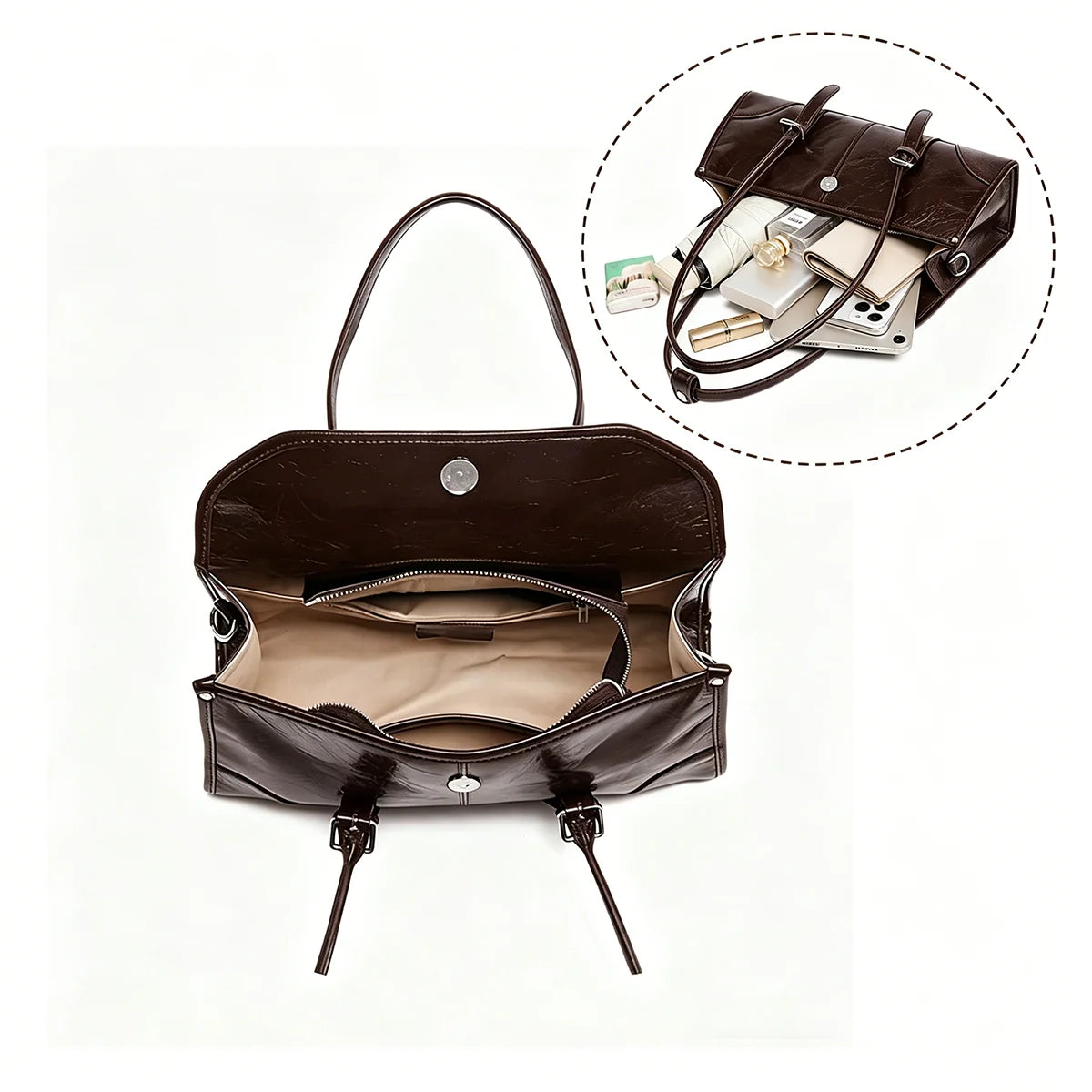 FOXER Women's Genuine Leather Shoulder Bag