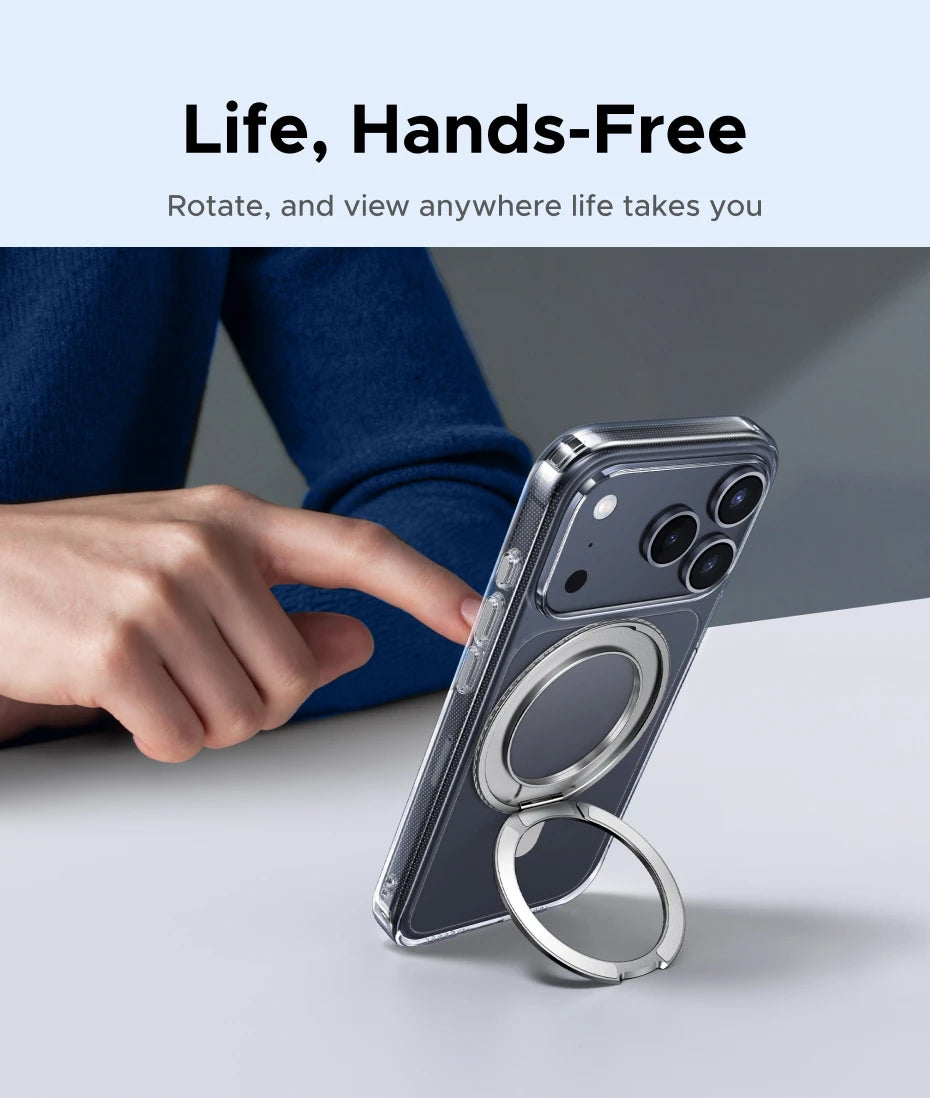 UGREEN for iPhone 17 Pro Max 360° Magnetic Stand Case Cover for iPhone 17pro for Magsafe Rotatable Magnet Kickstand Case