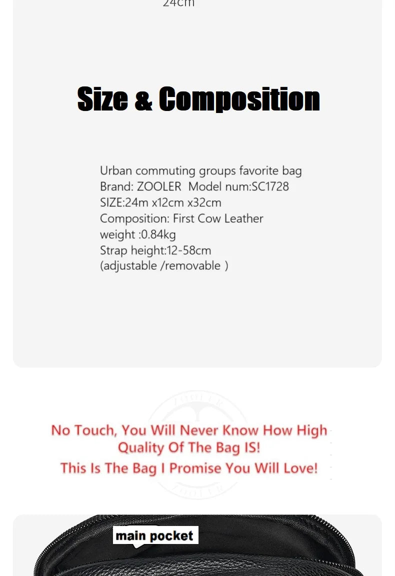 ZOOLER First Layer Genuine Leather Women Leather Backpack Black Travel Computer School Bags College Girl Hot#SC1728
