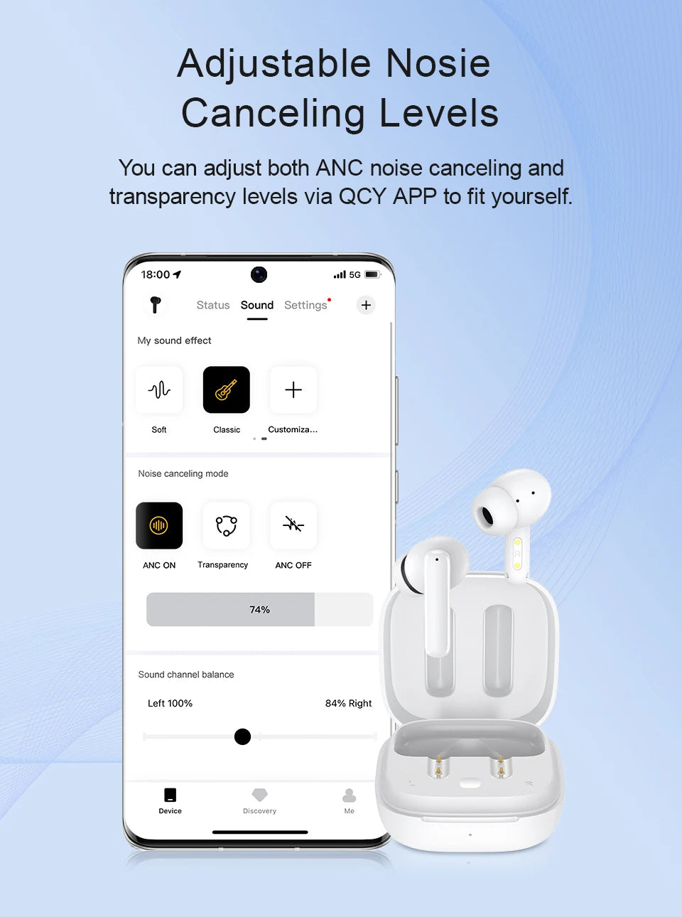 QCY T13 ANC Wireless Earphones Bluetooth 5.3 with 28dB Active Noise Cancellation and 4 Mics ENC for Low Latency TWS Experience - ShopHub