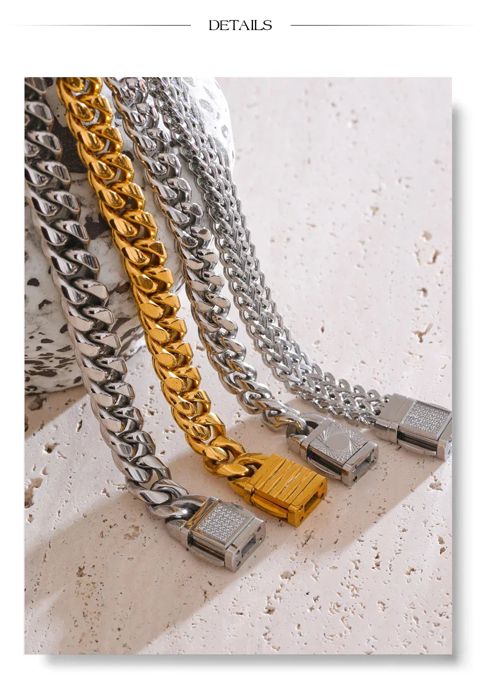 16 Cuban Chain Men's Bracelet Bangle - ShopHub