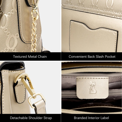 FOXER Lady's Handbag Split Leather Shoulder Bag 2026 Fashion Light Luxury Crossbody Bag Vintage Commute Female Messenger Bag
