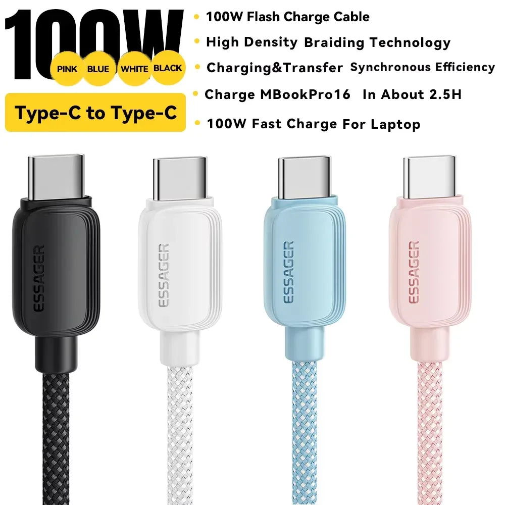 Essager 4Pcs 100W USB Type C Cable - ShopHub