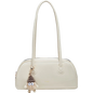 FOXER New Large Capaci Women's Handbag PU Leather Simple Retro Single Underarm Bag for Female Casual Commuting Pillow Bag Purse