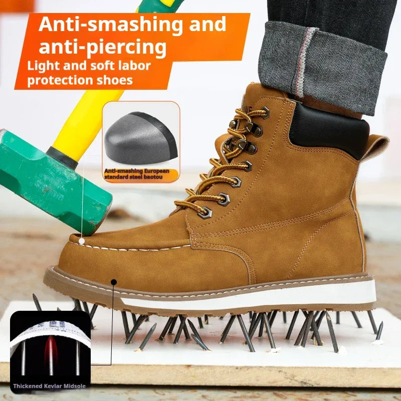 Men's High Top Safety Work Boots - ShopHub