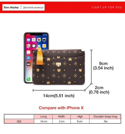 FOXER Mini Card Holder Wallet