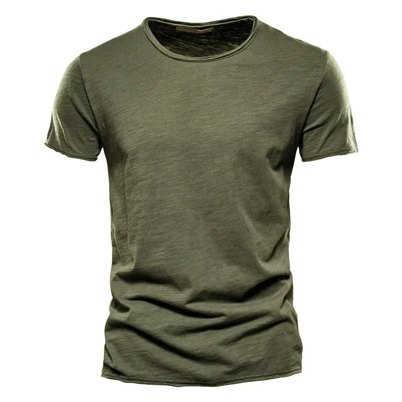 AIOPESON 100% Cotton Men's V-Neck T-Shirts - ShopHub