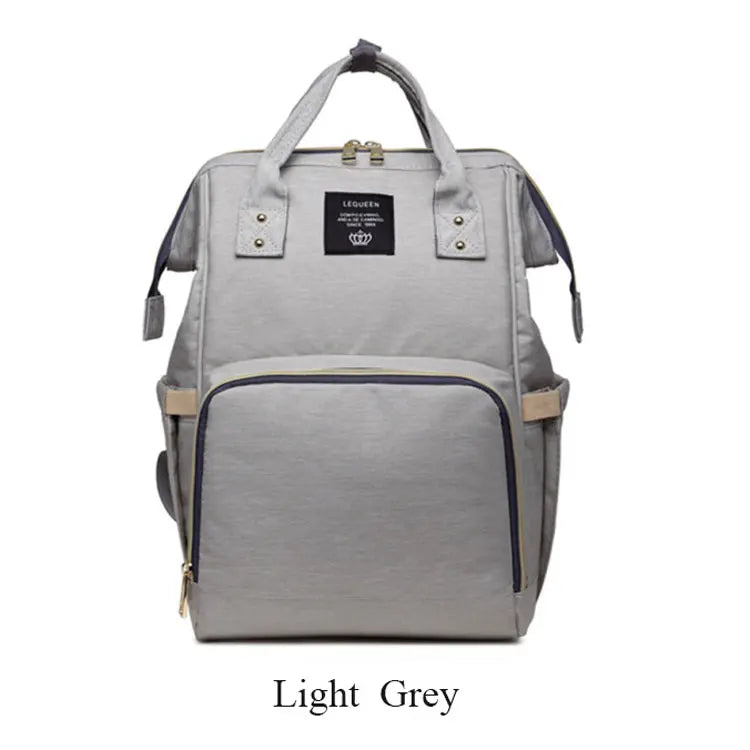 Lequeen Fashion Mummy Maternity Nappy Bag Large Capacity Nappy Bag Travel Backpack Nursing Bag for Baby Care Women's Fashion Bag