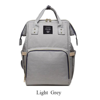 Lequeen Fashion Mummy Maternity Nappy Bag Large Capacity Nappy Bag Travel Backpack Nursing Bag for Baby Care Women's Fashion Bag
