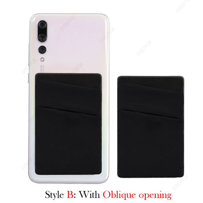 Mobile Phone Card Holders Phone Wallet Stick on Card Holder for Phone Case Adhesive Sticker Cell Phone Wallet Credit Cardholder