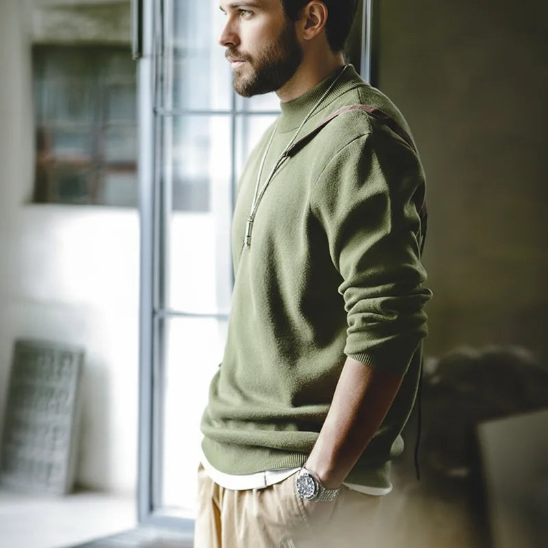 MADEN Mock-Neck Sweater | Four Colours