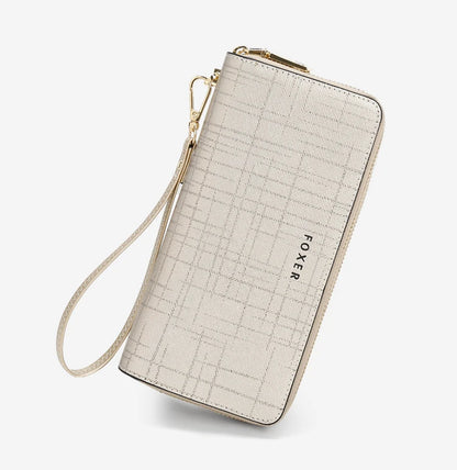 FOXER Split Leather Women's Long Wallet