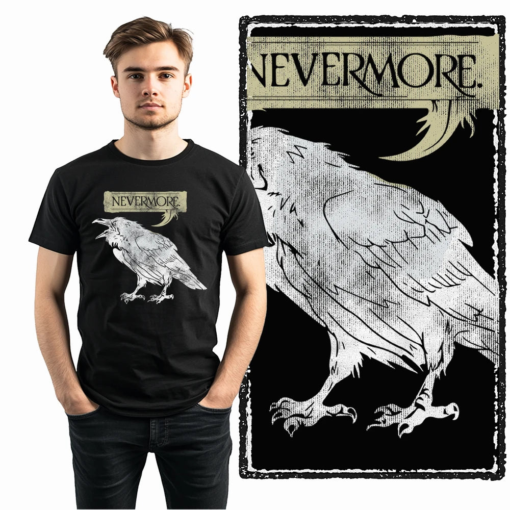 COOLMIND X0062 Dark Winged Truth Graphic Tee