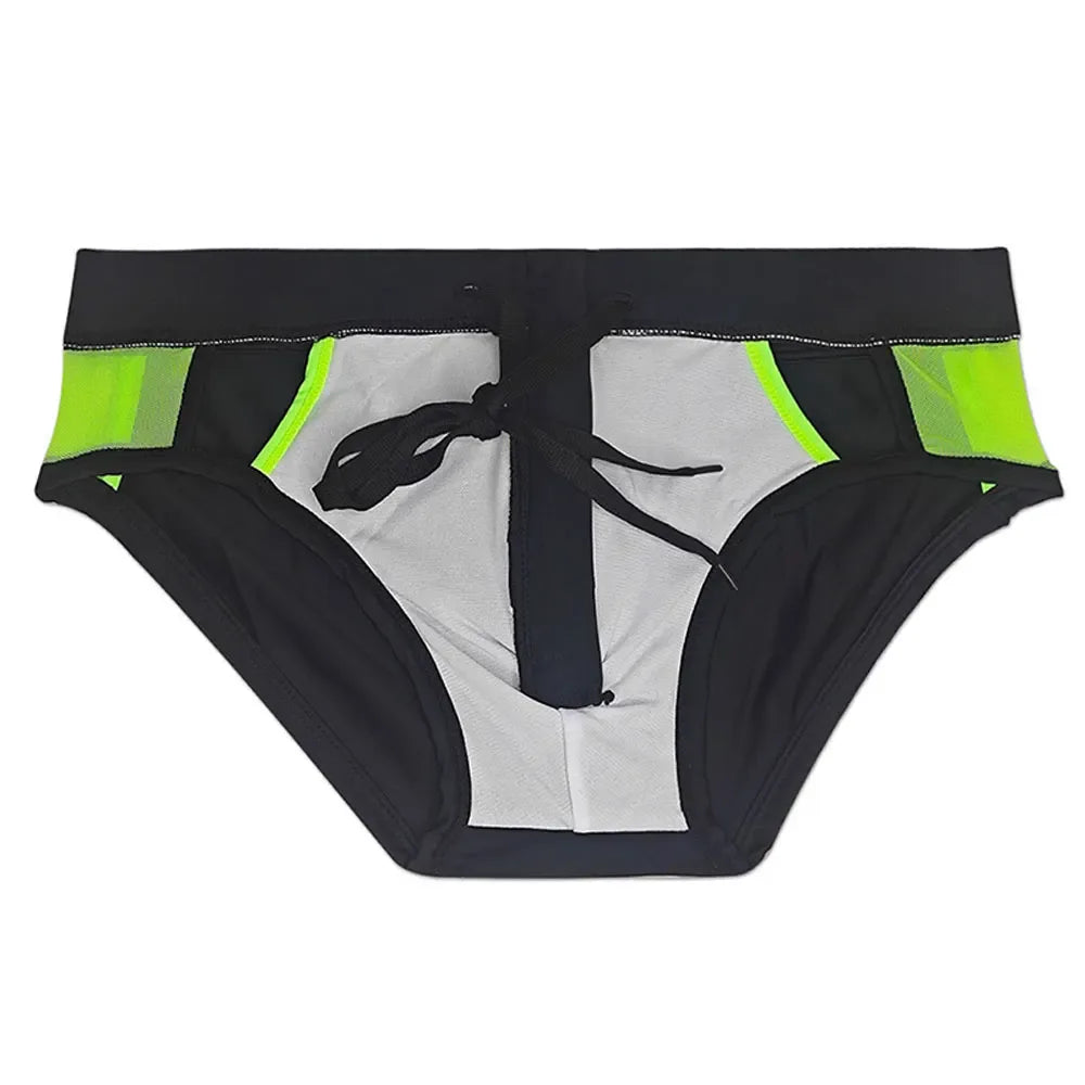 UXH Men's Zipper Swim Briefs - ShopHub