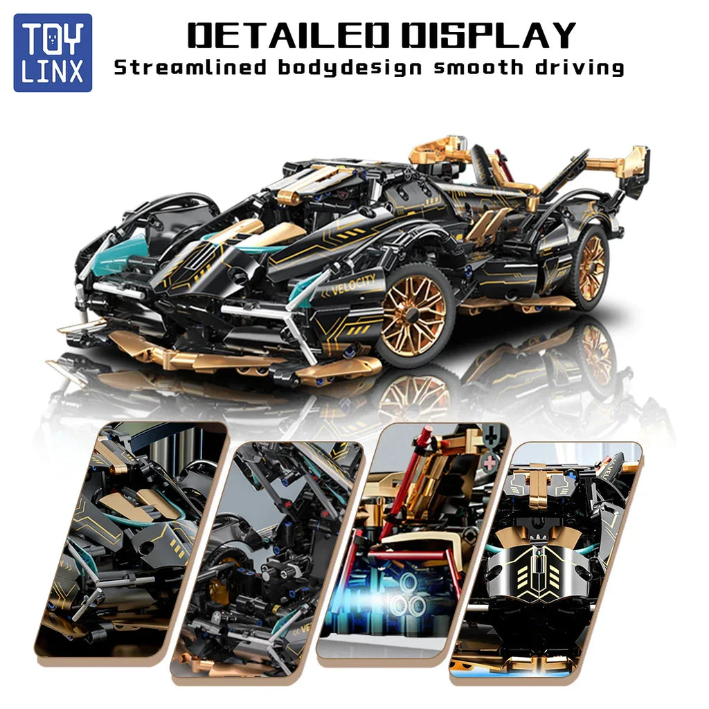 TOYLINX 1:14 Supercar Building Block Toy - ShopHub