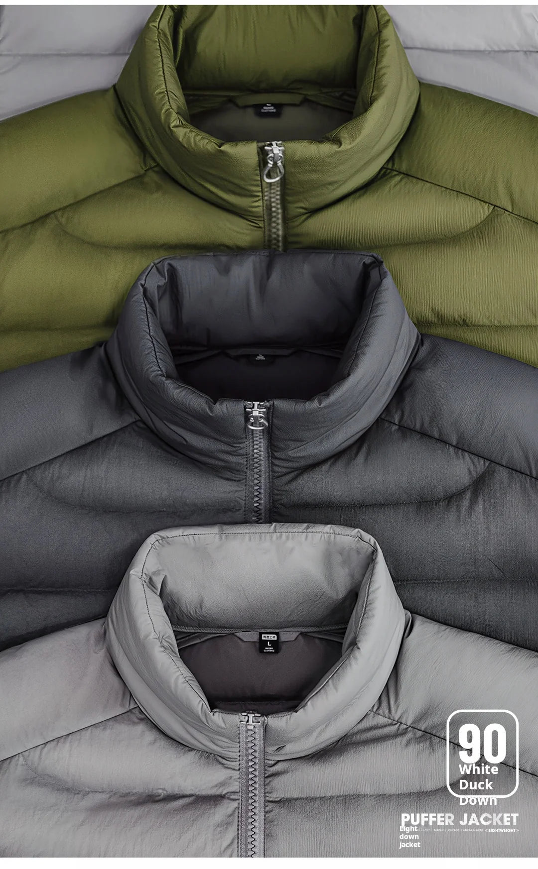 Maden Winter Men's Stand-up Collar Down Jacket