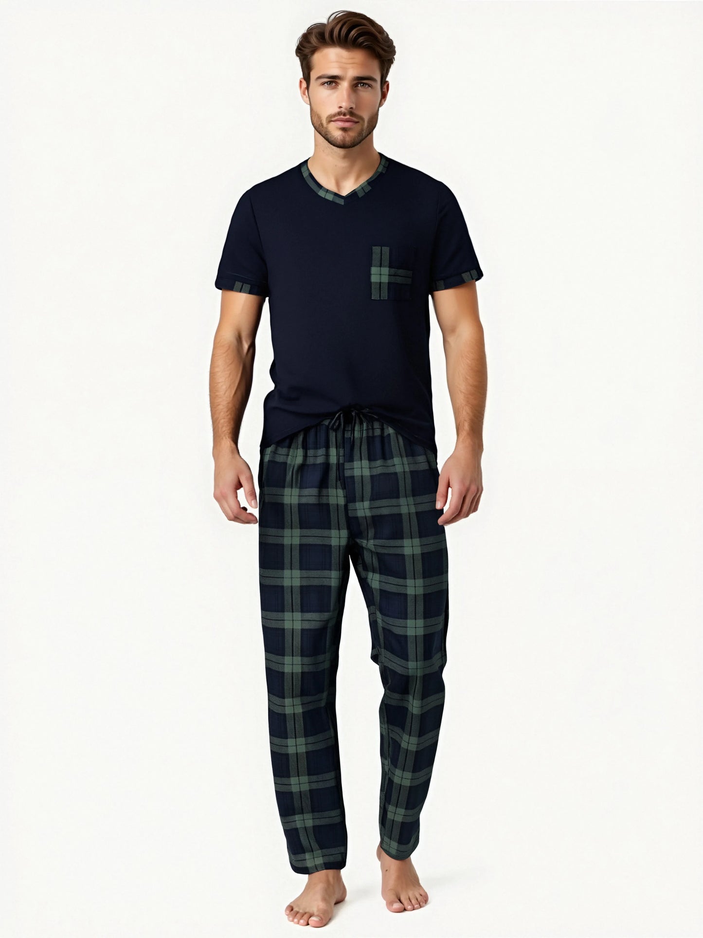 Men's Plaid Pajama Sets: Comfortable Lounge Wear for Ultimate Relaxation