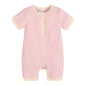Kids Tales Little Everyday Ribbed Cotton-Blend Baby Romper