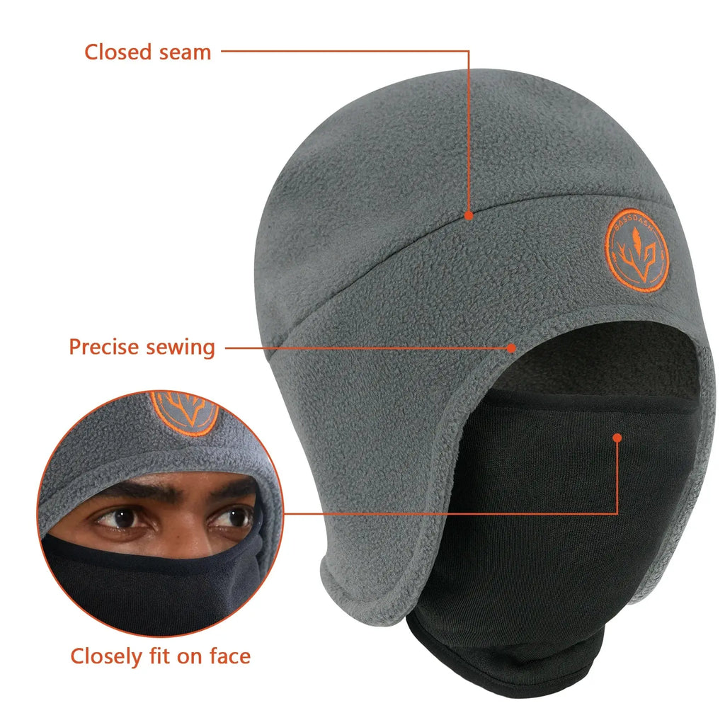 BASSDASH Soft Fleece 2-in-1 Hat