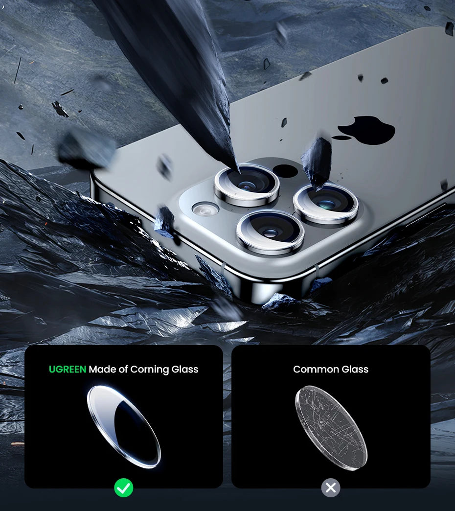 UGREEN Camera Lens Protector for iPhone 18 17 16 15 Pro Max Full Lens Glass for iPhone 18pro Protective Film