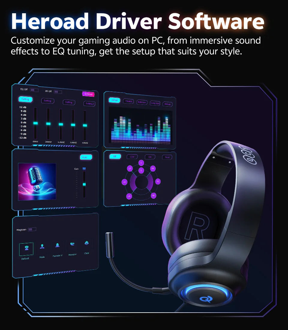 QCY Heroad V200 Gaming Headset