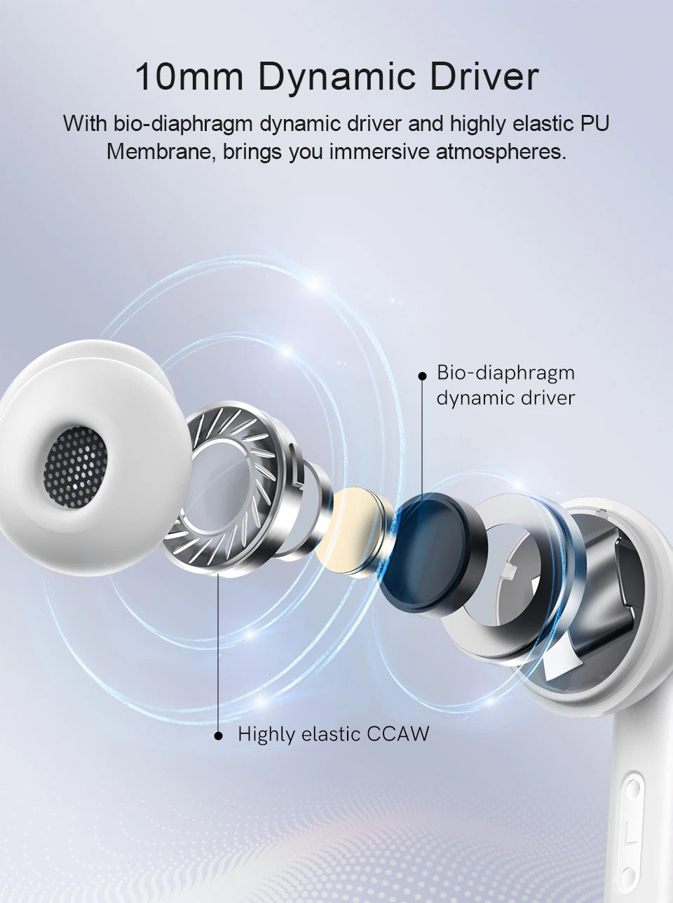 QCY T13 ANC Wireless Earphones Bluetooth 5.3 with 28dB Active Noise Cancellation and 4 Mics ENC for Low Latency TWS Experience - ShopHub