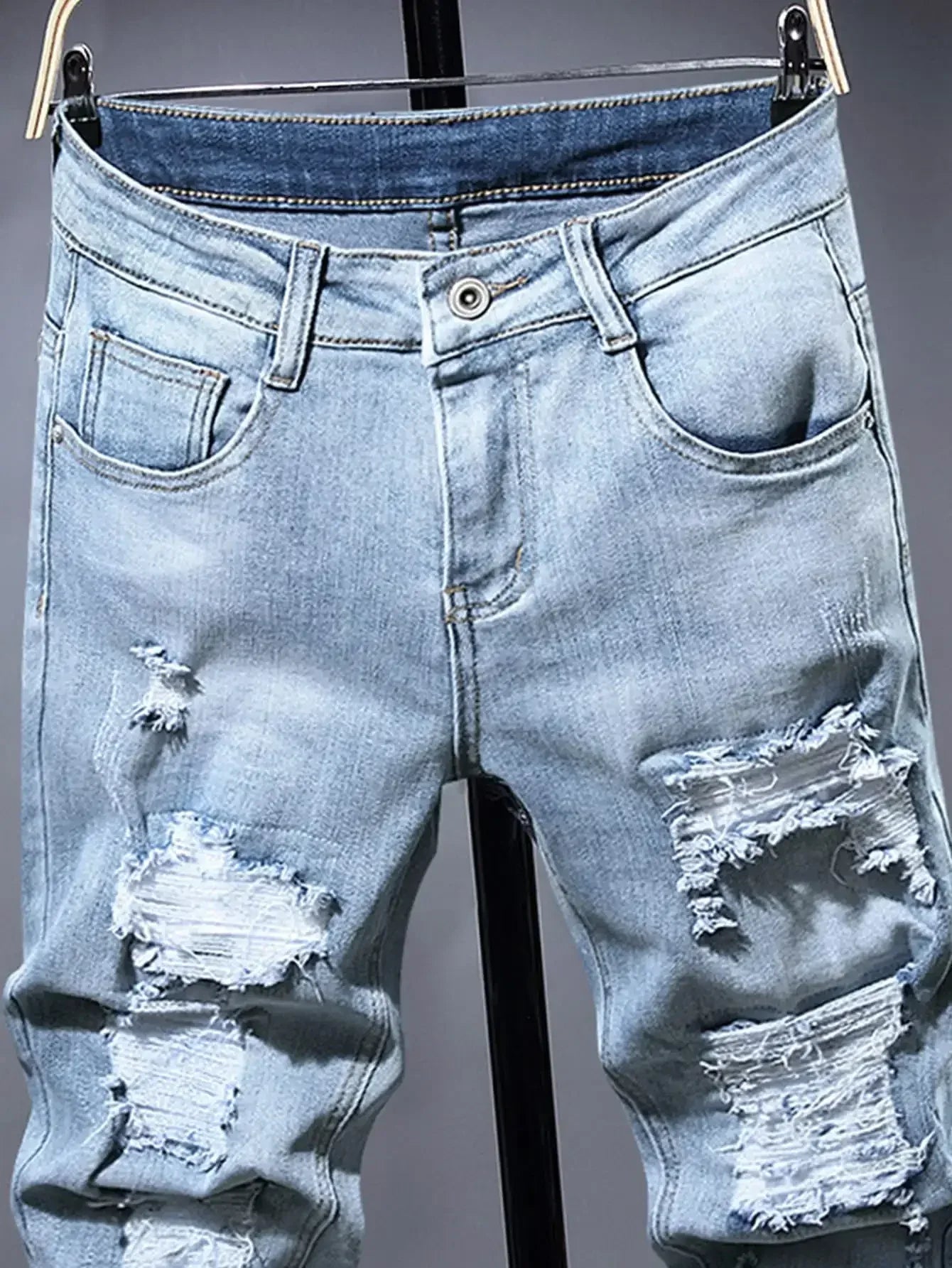 LVCCCI'S Men's Ripped Jeans - ShopHub