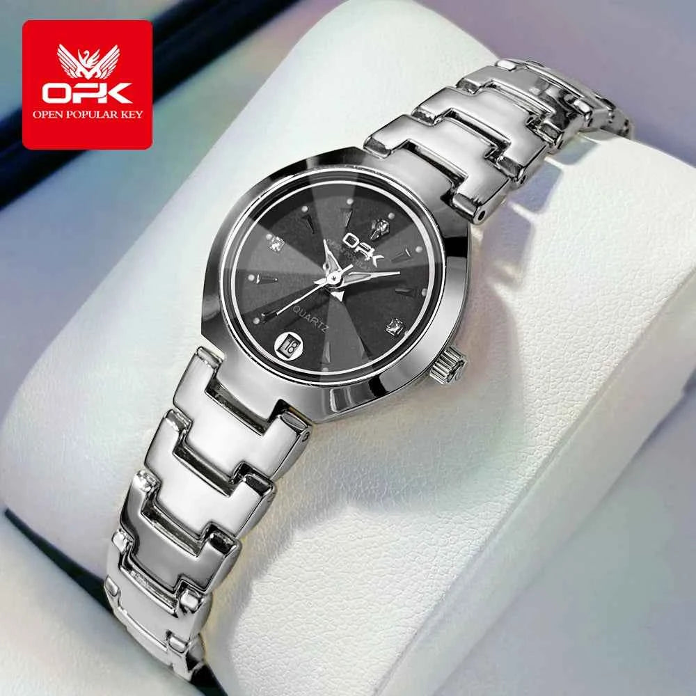 OPK 8105 Unisex Quartz Watch - Original Waterproof Luxury Luminous Design for Men with Single Calendar