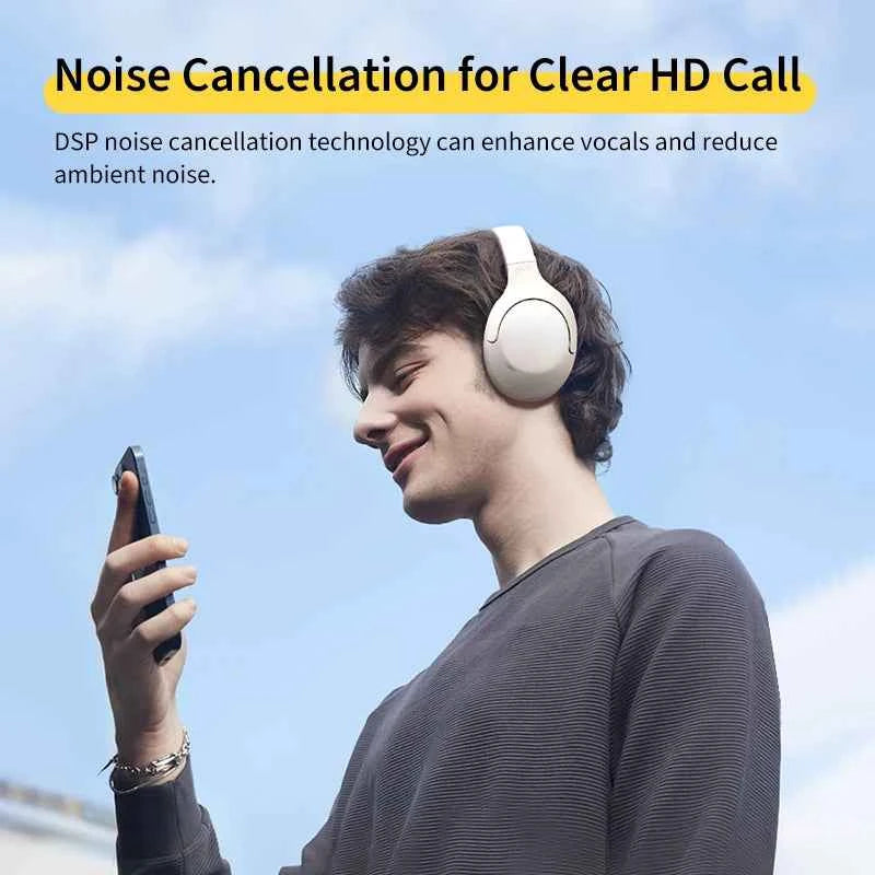 QCY H3 Lite ANC Wireless Headphones with Bluetooth 5.3, 40mm Driver, and 60H HiFi Sound