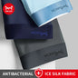 MiiOW Ice Silk Men Underwear - 3Pcs Breathable Boxer Shorts