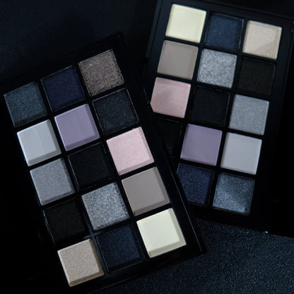 Black Smokey Eyeshadow Palette, 15 Colours