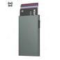 Rfid Credit Card Holder Smart Wallets Men ID Bank Cardholder Case Metal Thin Slim Pop Up Aluminium Minimalist Wallet Luxury Gift