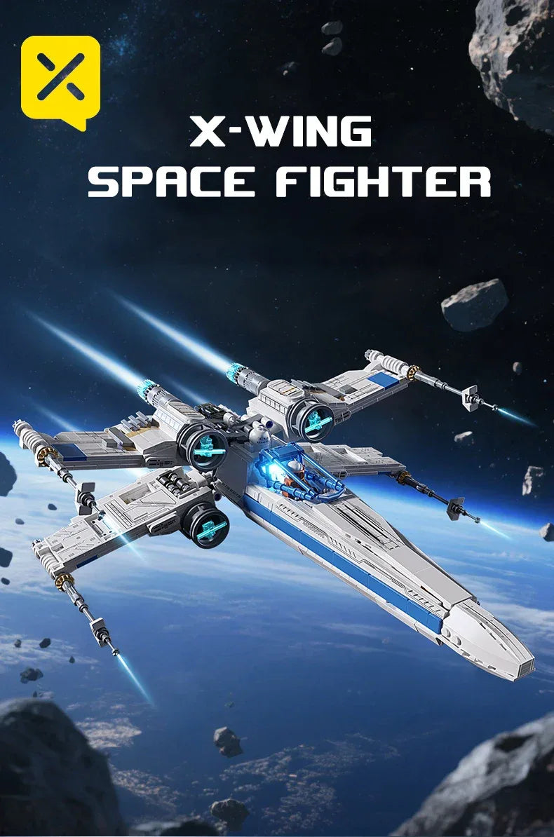 TOYLINX Space Fighter Jet DIY Model With 1271PCS - ShopHub