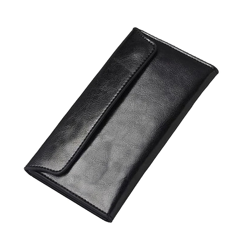 DIENQI W1606A1 Cow Leather Long Wallet