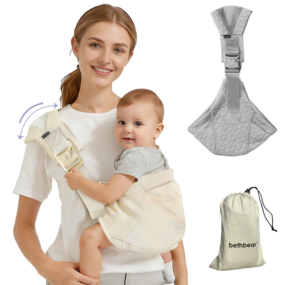 Dajinbear Baby Sling Carrier Toddler Carrier New Baby Carrier Newborn to Toddler Portable Lightweight Non-Slip Hip Seat Carrier