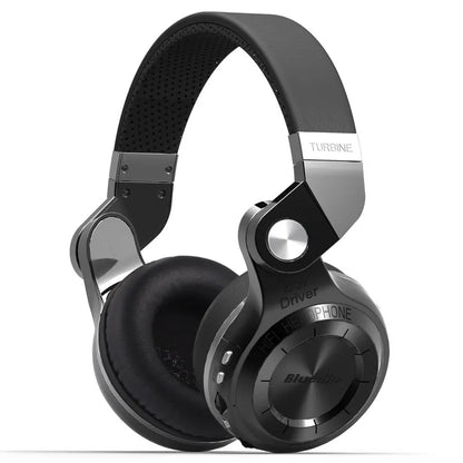 Bluetooth T2+ Headphone Wireless Foldable Sports Earphone with HIFI Sound, 57mm Strong Bass, and SD Card Slot