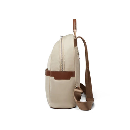 ZOOLER Oxford & Leather Female Letter Backpack