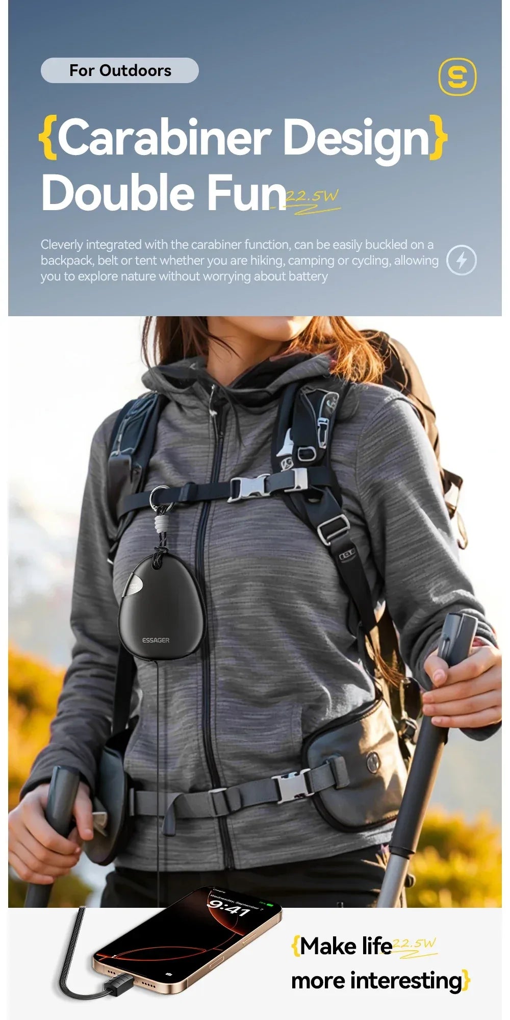 Essager 10000mAh Digital Display Power Bank - ShopHub