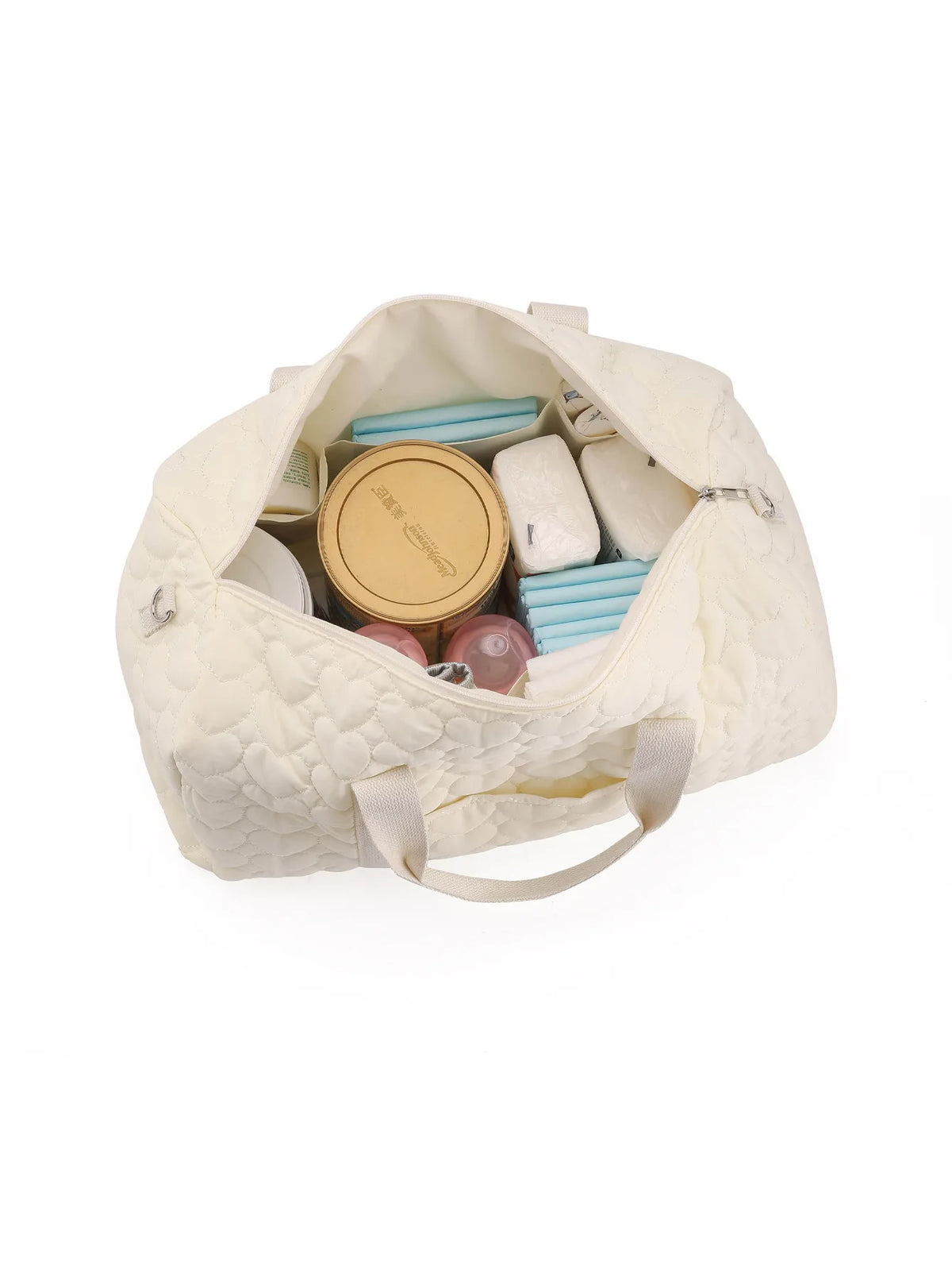 Newborn Baby Care Diaper Bag Mummy Shoulder Bag Embroidery Quilted Stroller Diaper Storage Organizer Large Handbags