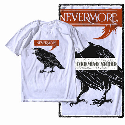 COOLMIND X0062 Dark Winged Truth Graphic Tee