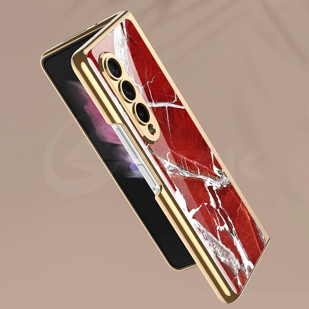 GKK Luxury Plating Frame Case for Galaxy Z Fold 3,4 & 5 - ShopHub