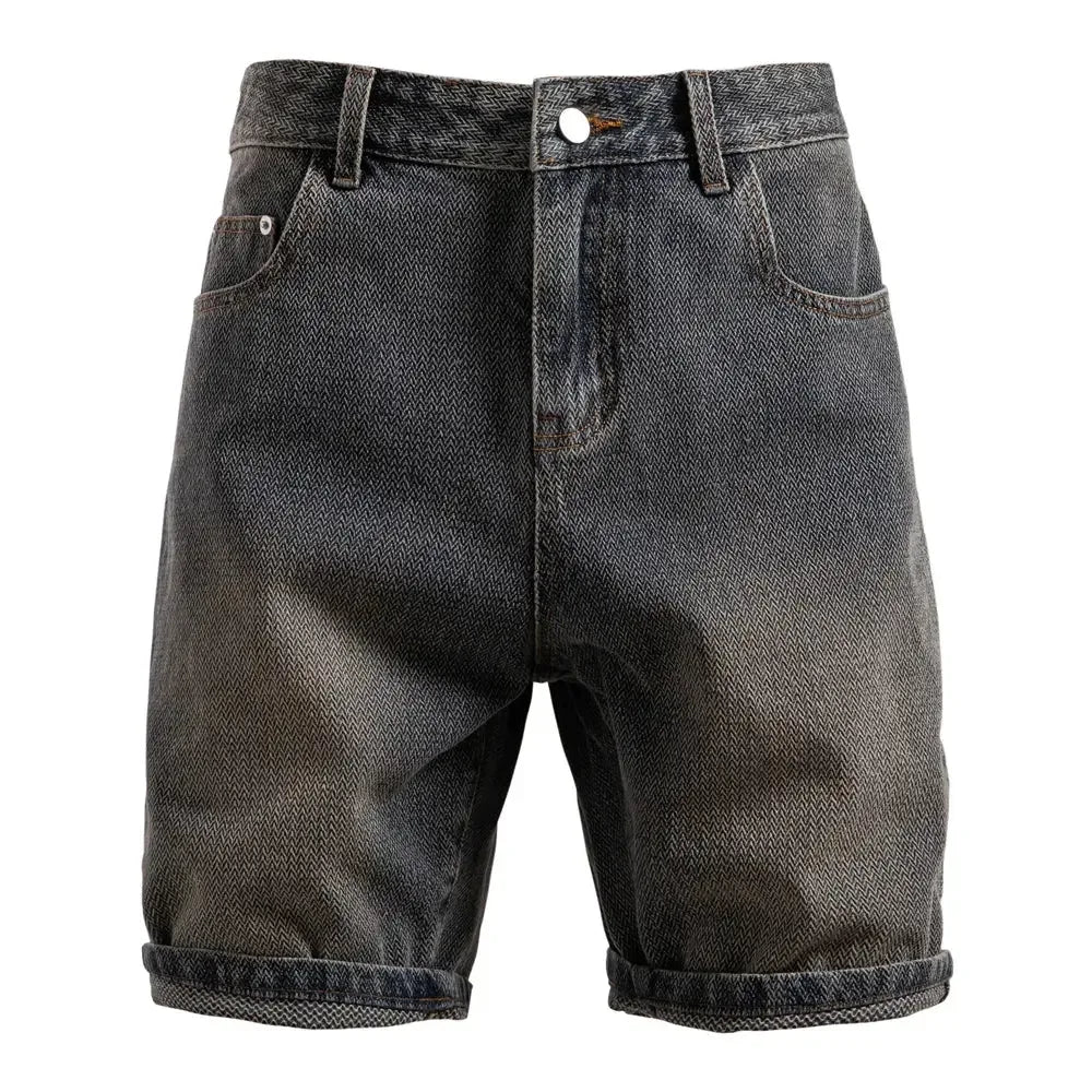 AIOPESON Men's Retro Denim Shorts - ShopHub