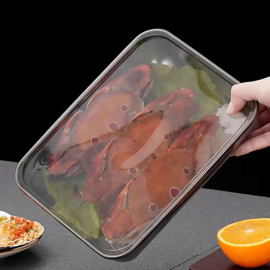 6Pcs Stainless Steel Food Containers with Black Lids