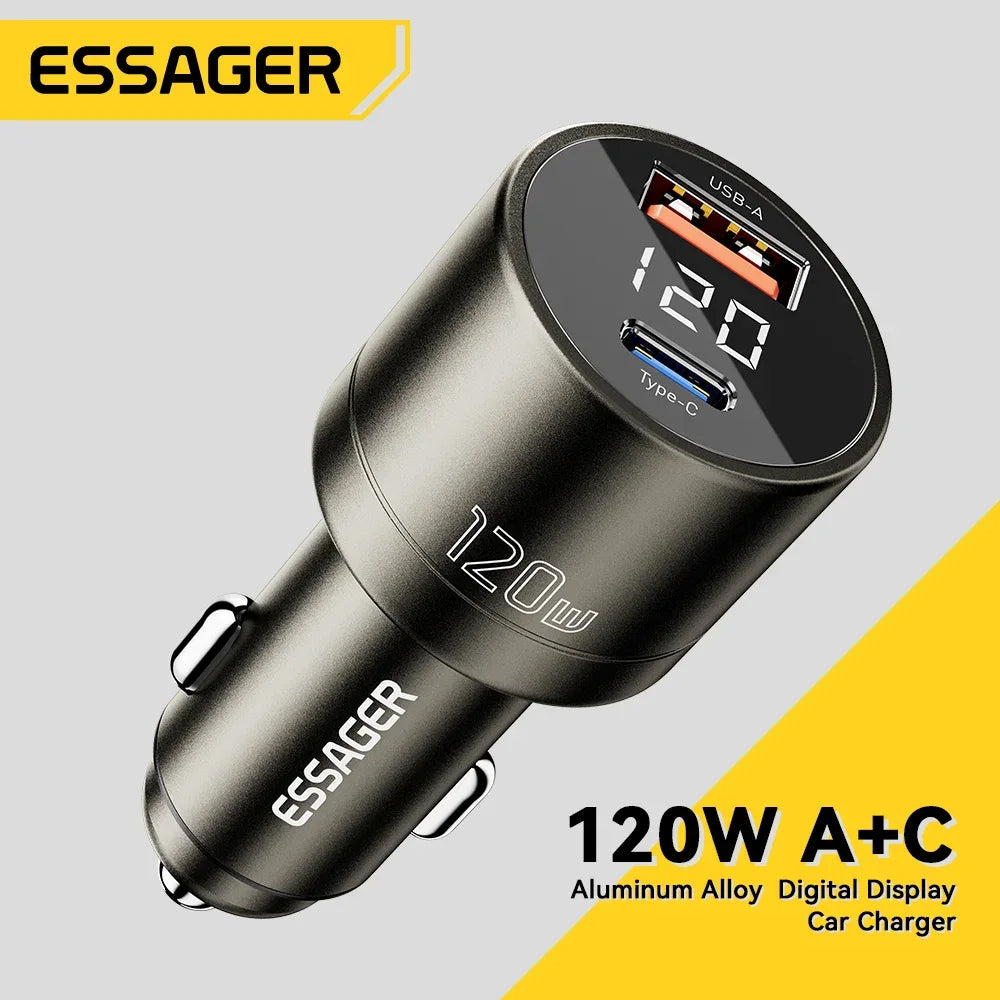 Essager 120W PD Car Charger - ShopHub