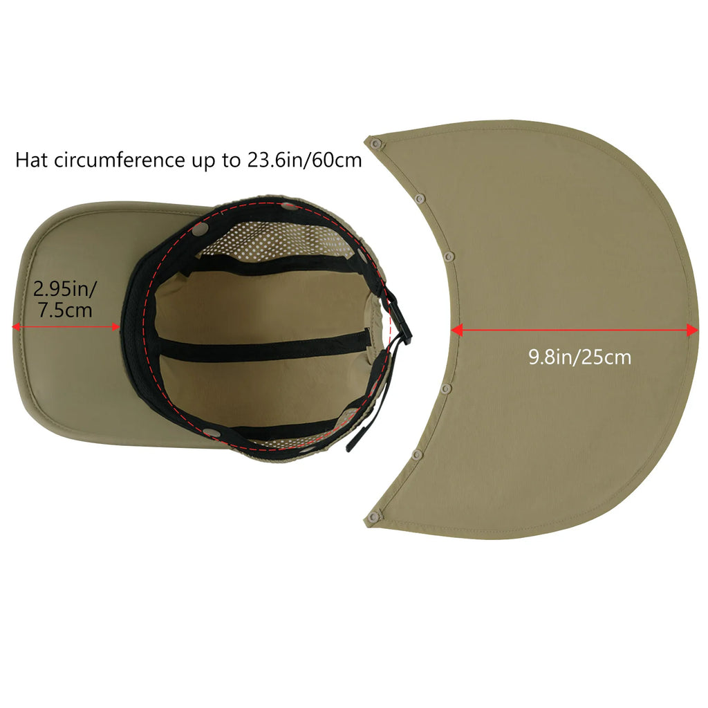 BASSDASH UPF 50+ Foldable Fishing Hat