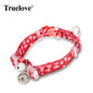 Truelove Pet Floral Collar with Bell Puppy Kitten Nameplate Necklace Cat and Dog Pet Supplies British Shorthair ChihuahuaTLC5312
