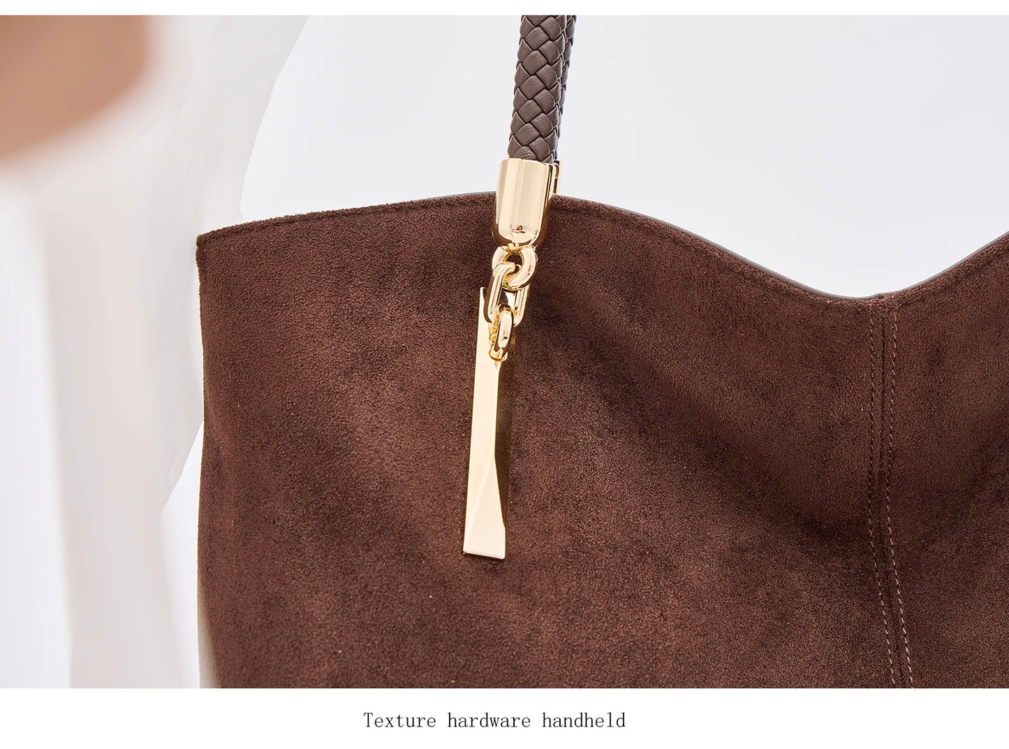 FOXER Vintage Suede Shoulder Bag
