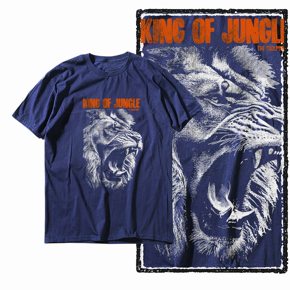 COOLMIND MAV Lion Graphic Cotton Tee