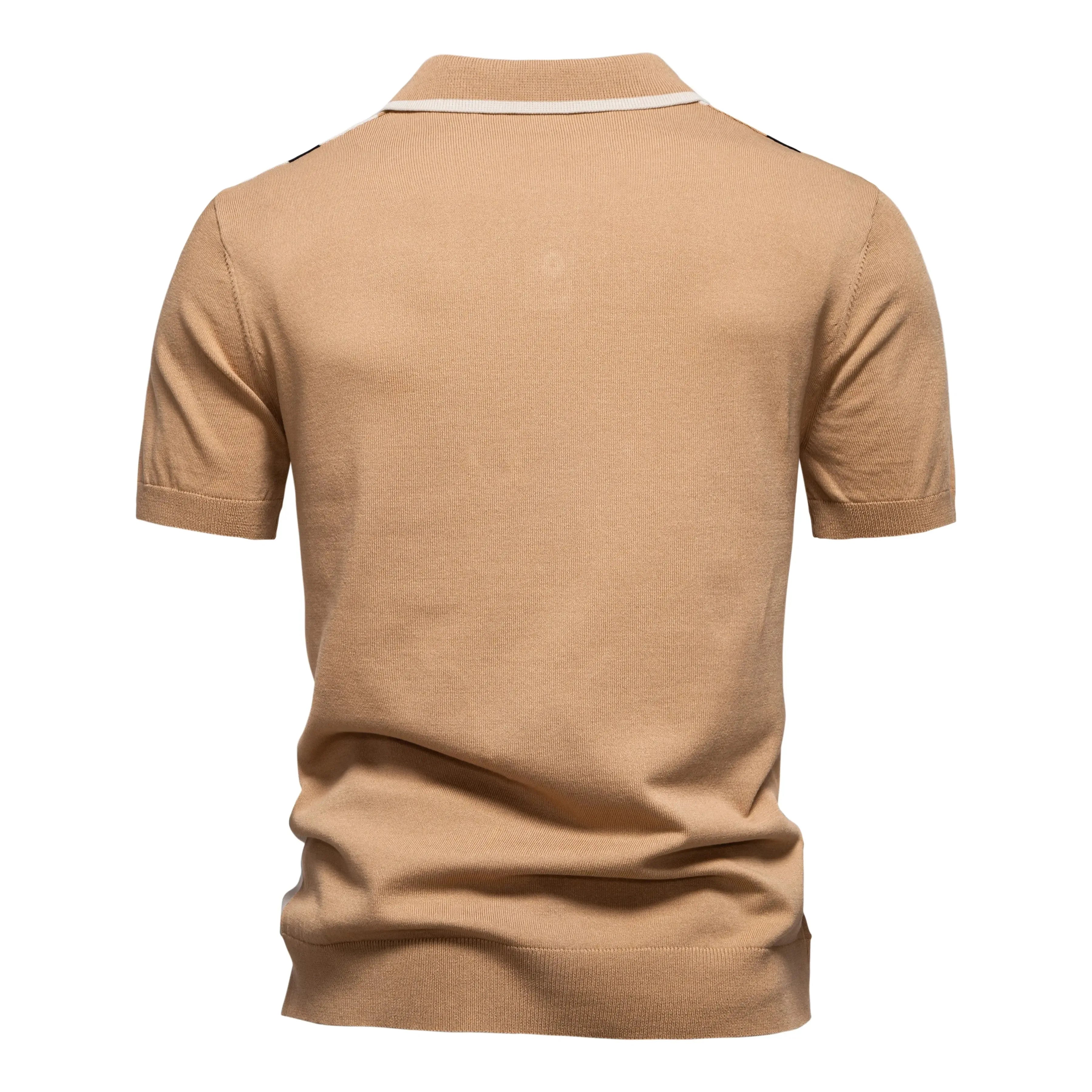 AIOPESON Men's Striped Mesh Polo Shirts - ShopHub