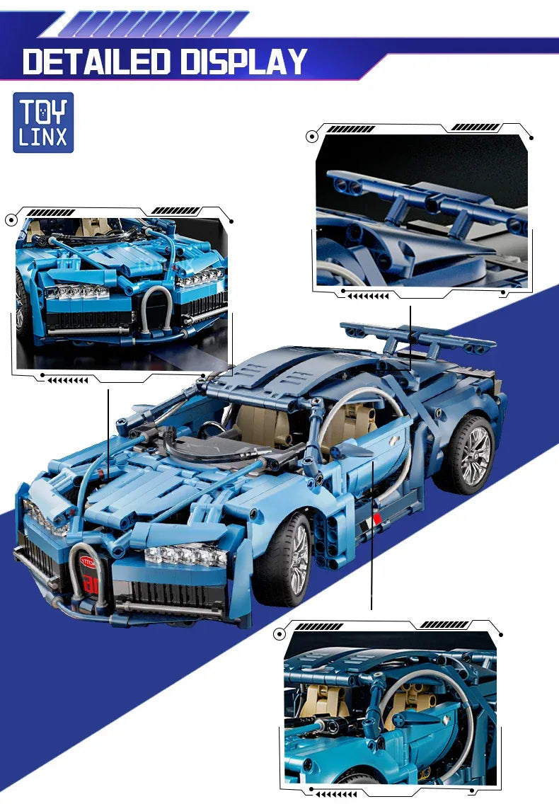 TOYLINX 1:14 Supercar Building Block Toy - ShopHub